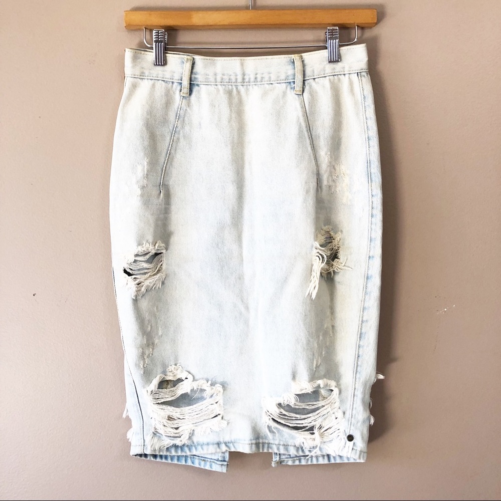 One Teaspoon Denim Skirt